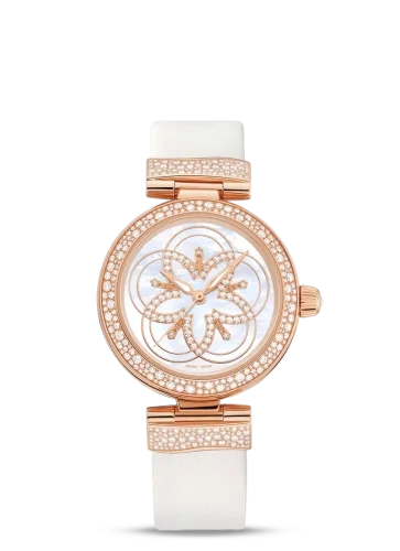 Omega Omega - 425.67.34.20.55.006 LadyMatic Co-Axial 34 Red Gold Diamond / Diamond Flower