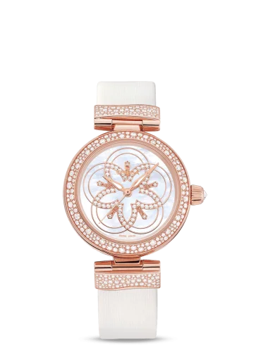 Omega LadyMatic Co-Axial 34 Sedna Gold / Diamond / Flower MOP