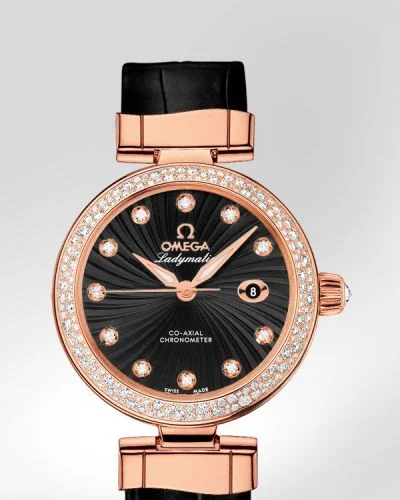 Omega Omega - 425.68.34.20.51.001 LadyMatic Co-Axial 34 Red Gold / Diamond / Black
