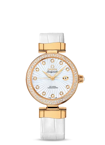Omega - 425.68.34.20.55.002 LadyMatic Co-Axial 34 Yellow Gold / Diamond / MOP
