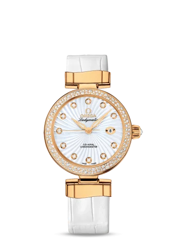 Omega - 425.68.34.20.55.003 LadyMatic Co-Axial 34 Yellow Gold / Diamond / MOP