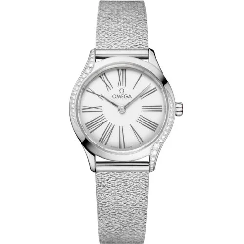 Omega - 428.15.26.60.04.001 Mini Trésor Quartz 26 Stainless Steel - Diamond / White Enamel / Bracelet