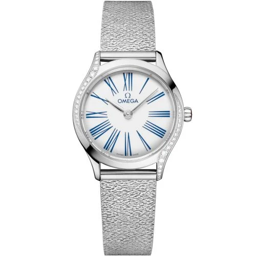 Omega - 428.15.26.60.04.002 Mini Trésor Quartz 26 Stainless Steel - Diamond / White Enamel / Bracelet