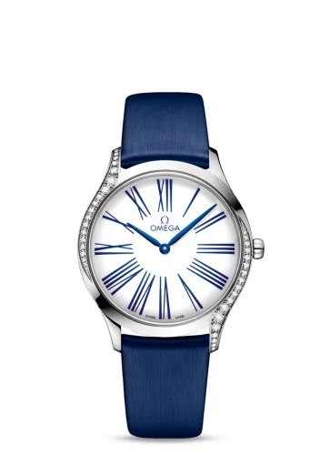 Omega - 428.17.36.60.04.001 De Ville Trésor 36 Stainless Steel / White Roman / Fabric