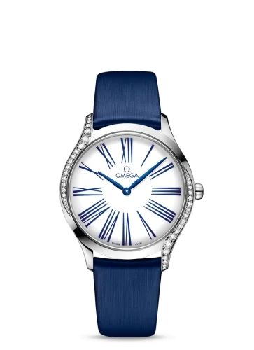 Omega Omega - 428.17.36.60.04.001 De Ville Trésor 36 Stainless Steel / White Roman / Fabric
