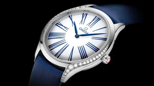 Omega Omega - 428.17.36.60.04.001 De Ville Trésor 36 Stainless Steel / White Roman / Fabric