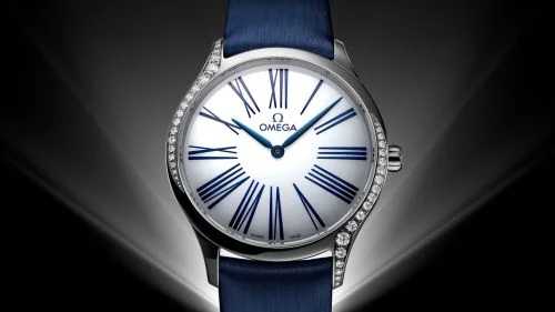 Omega Omega - 428.17.36.60.04.001 De Ville Trésor 36 Stainless Steel / White Roman / Fabric