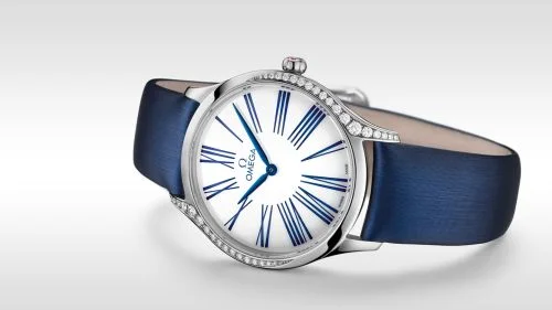 Omega Omega - 428.17.36.60.04.001 De Ville Trésor 36 Stainless Steel / White Roman / Fabric