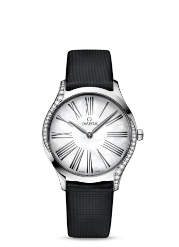 Omega - 428.17.36.60.05.001 De Ville Trésor 36 Stainless Steel / MOP Roman / Fabric