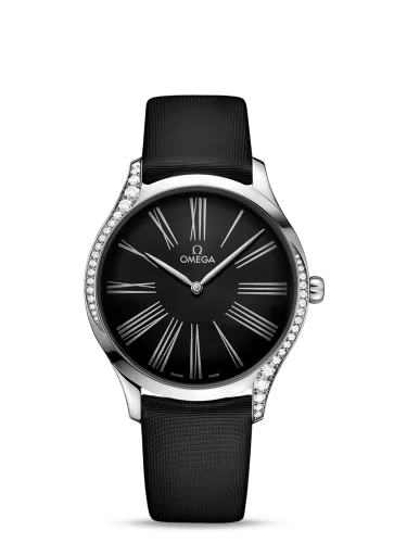 Omega - 428.17.39.60.01.001 De Ville Trésor 39 Stainless Steel / Black Roman / Fabric