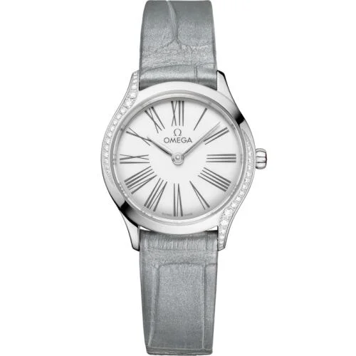 Omega - 428.18.26.60.04.001 Mini Trésor Quartz 26 Stainless Steel - Diamond / White Enamel