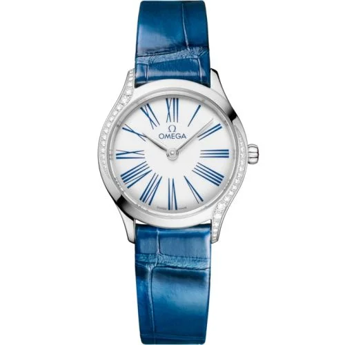 Omega - 428.18.26.60.04.002 Mini Trésor Quartz 26 Stainless Steel - Diamond / White Enamel
