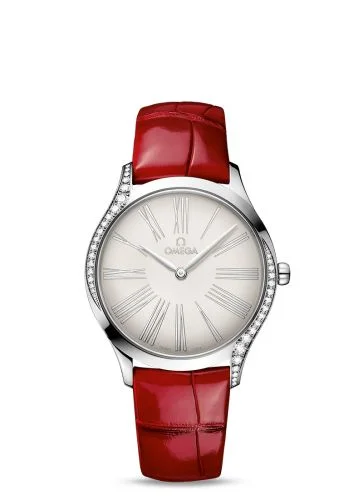 Omega - 428.18.36.60.02.001 De Ville Trésor 36 Stainless Steel / Silver - Roman / Alligator