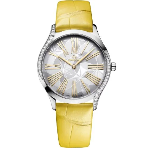 Omega - 428.18.36.60.02.002 De Ville Trésor 36 Stainless Steel / Silver - Frangipani / Alligator