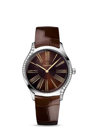 Omega - 428.18.36.60.13.001 De Ville Trésor 36 Stainless Steel / Brown - Roman / Alligator