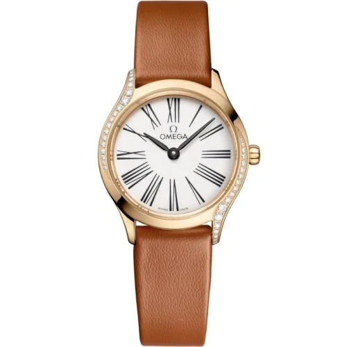 Omega - 428.57.26.60.04.004 Mini Trésor Quartz 26 Moonshine Gold - Diamond / White Enamel