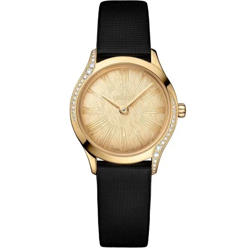 Omega - 428.57.26.60.99.001 Mini Trésor Quartz 26 Moonshine Gold - Diamond / Moonshine Gold