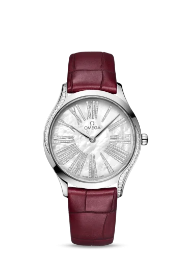 Omega - 428.58.36.60.55.001 De Ville Trésor 36 Canopus Gold / MOP Roman / Alligator