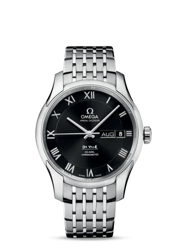 Omega - 431.10.41.22.01.001 De Ville Co-Axial Annual Calendar Stainless Steel / Black / Bracelet