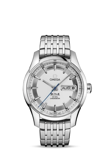 Omega - 431.30.41.22.02.001 De Ville Hour Vision Co-Axial Annual Calendar Stainless Steel / Silver / Bracelet