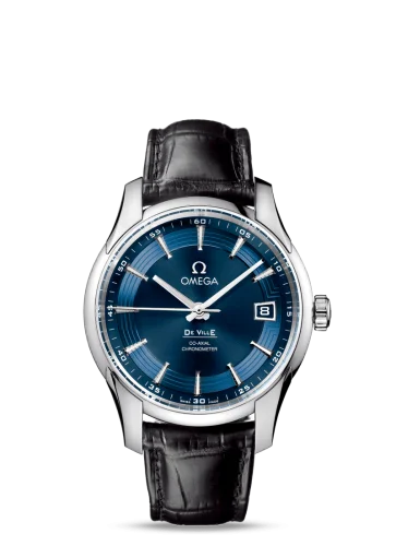 Omega - 431.33.41.21.03.001 De Ville Hour Vision Co-Axial Stainless Steel / Blue / Orbis