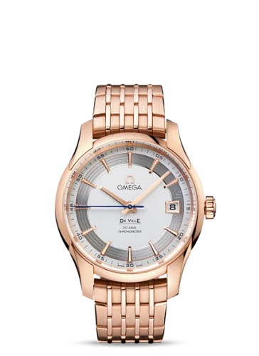 Omega - 431.60.41.21.02.001 De Ville Hour Vision Co-Axial Red Gold / Silver / Bracelet