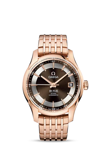Omega - 431.60.41.21.13.001 De Ville Hour Vision Co-Axial Red Gold / Brown / Bracelet