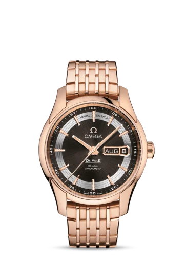 Omega - 431.60.41.22.13.001 De Ville Hour Vision Co-Axial Annual Calendar Red Gold / Brown / Bracelet