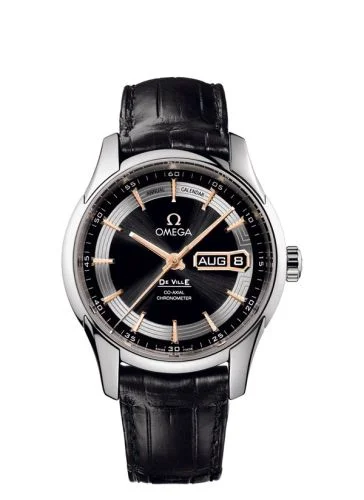 Omega - 431.63.41.22.01.001 De Ville Hour Vision Co-Axial Annual Calendar White Gold / Black