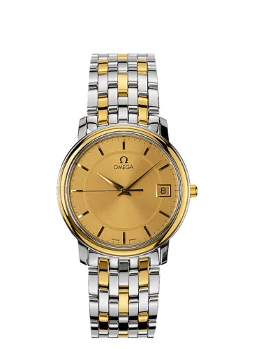 Omega - 4310.11.00 De Ville Prestige Quartz 34.4 Stainless Steel / Yellow Gold / Champagne / Bracelet