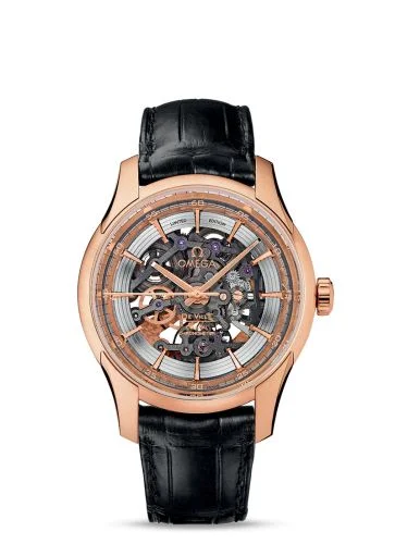 Omega - 431.53.41.21.64.001 De Ville Hour Vision Skeleton Red Gold