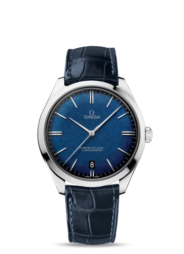 Omega - 432.53.40.21.03.001 De Ville Trésor White Gold / Blue Enamel