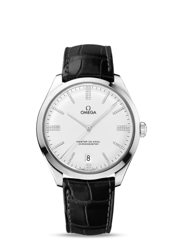 Omega - 432.53.40.21.52.001 De Ville Trésor Master Co-Axial White Gold / Silver Diamond