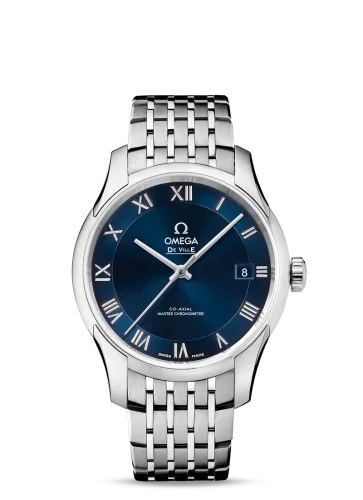 Omega - 433.10.41.21.03.001 De Ville Hour Vision Master Chronometer Stainless Steel / Blue / Bracelet