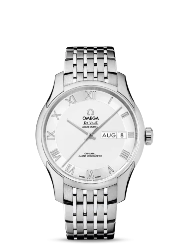 Omega Omega - 433.10.41.22.02.001 De Ville Hour Vision Master Chronometer Annual Calendar Stainless Steel / Silver / Bracelet