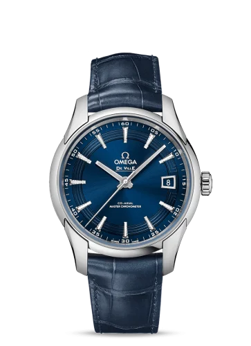Omega - 433.33.41.21.03.001 De Ville Hour Vision Master Chronometer Stainless Steel / Blue