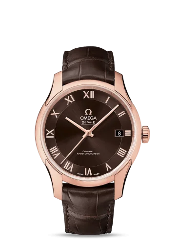 Omega - 433.53.41.21.13.001 De Ville Hour Vision Master Chronometer Sedna Gold / Brown
