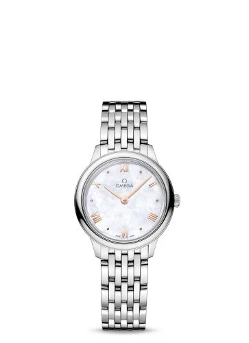 Omega - 434.10.28.60.05.001 De Ville Quartz 27.5 Stainless Steel / MOP / Bracelet