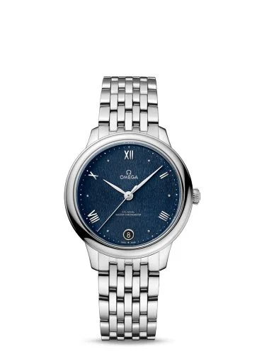 Omega - 434.10.34.20.03.002 De Ville Master Chronometer 34 Stainless Steel / Blue / Bracelet