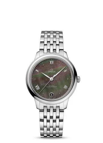 Omega - 434.10.34.20.07.001 De Ville Master Chronometer 34 Stainless Steel / Brown MOP / Bracelet