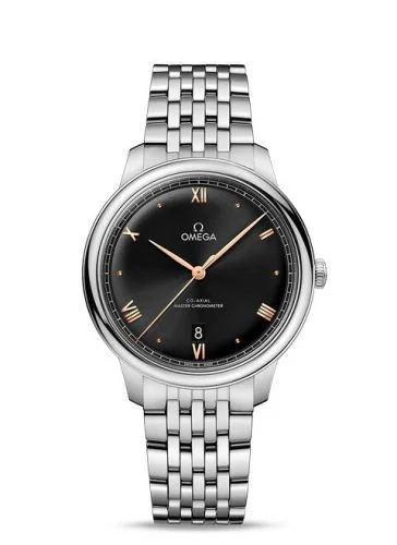Omega - 434.10.40.20.01.001 De Ville Master Chronometer Stainless Steel / Black / Bracelet