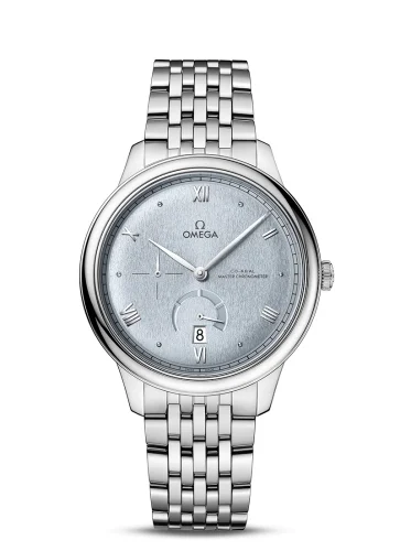 Omega Omega - 434.10.41.21.03.001 De Ville Power Reserve Master Chronometer Stainless Steel / Ice Blue / Bracelet