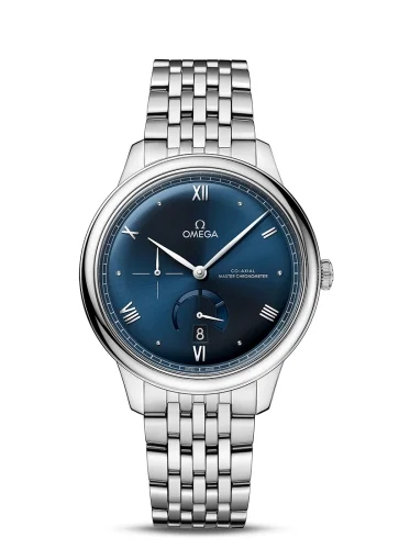 Omega Omega - 434.10.41.21.03.002 De Ville Power Reserve Master Chronometer Stainless Steel / Blue / Bracelet