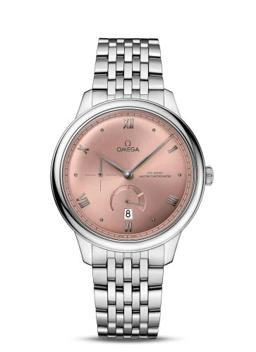 Omega De Ville Power Reserve Master Chronometer Stainless Steel / Salmon / Bracelet
