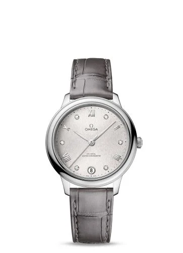 Omega - 434.13.34.20.52.001 De Ville Master Chronometer 34 Stainless Steel / Silver - Diamond / Bracelet