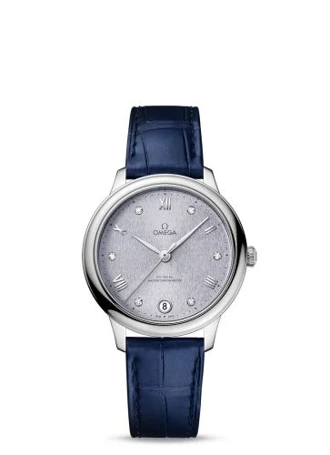 Omega - 434.13.34.20.53.001 De Ville Master Chronometer 34 Stainless Steel / Lavender - Diamond