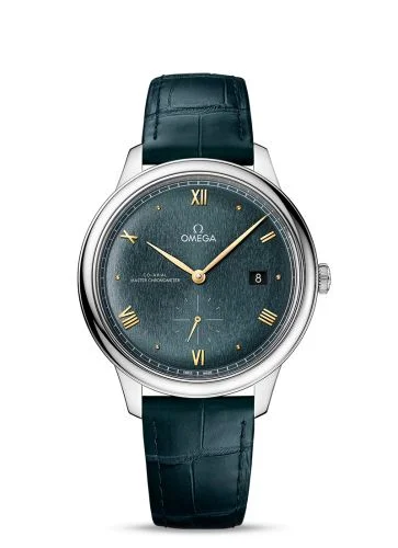 Omega - 434.13.41.20.10.001 De Ville Small Seconds Master Chronometer Stainless Steel / Turquoise