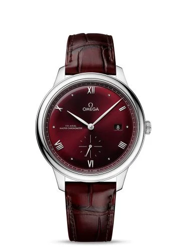 Omega - 434.13.41.20.11.001 De Ville Small Seconds Master Chronometer Stainless Steel / Burgundy