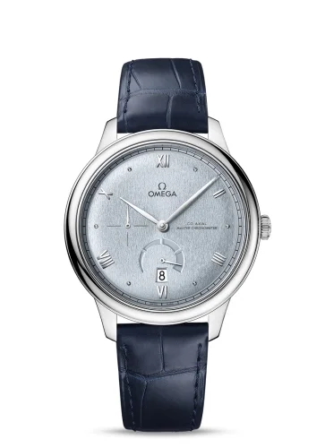 Omega Omega - 434.13.41.21.03.001 De Ville Power Reserve Master Chronometer Stainless Steel / Ice Blue