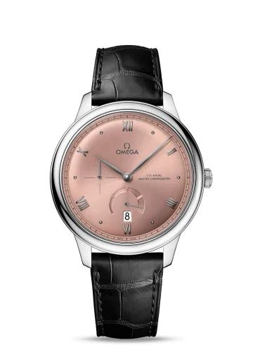 Omega Omega - 434.13.41.21.10.001 De Ville Power Reserve Master Chronometer Stainless Steel / Salmon